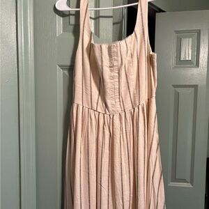 Workshop Republic Clothing Cream and Black Striped Maxi Dress